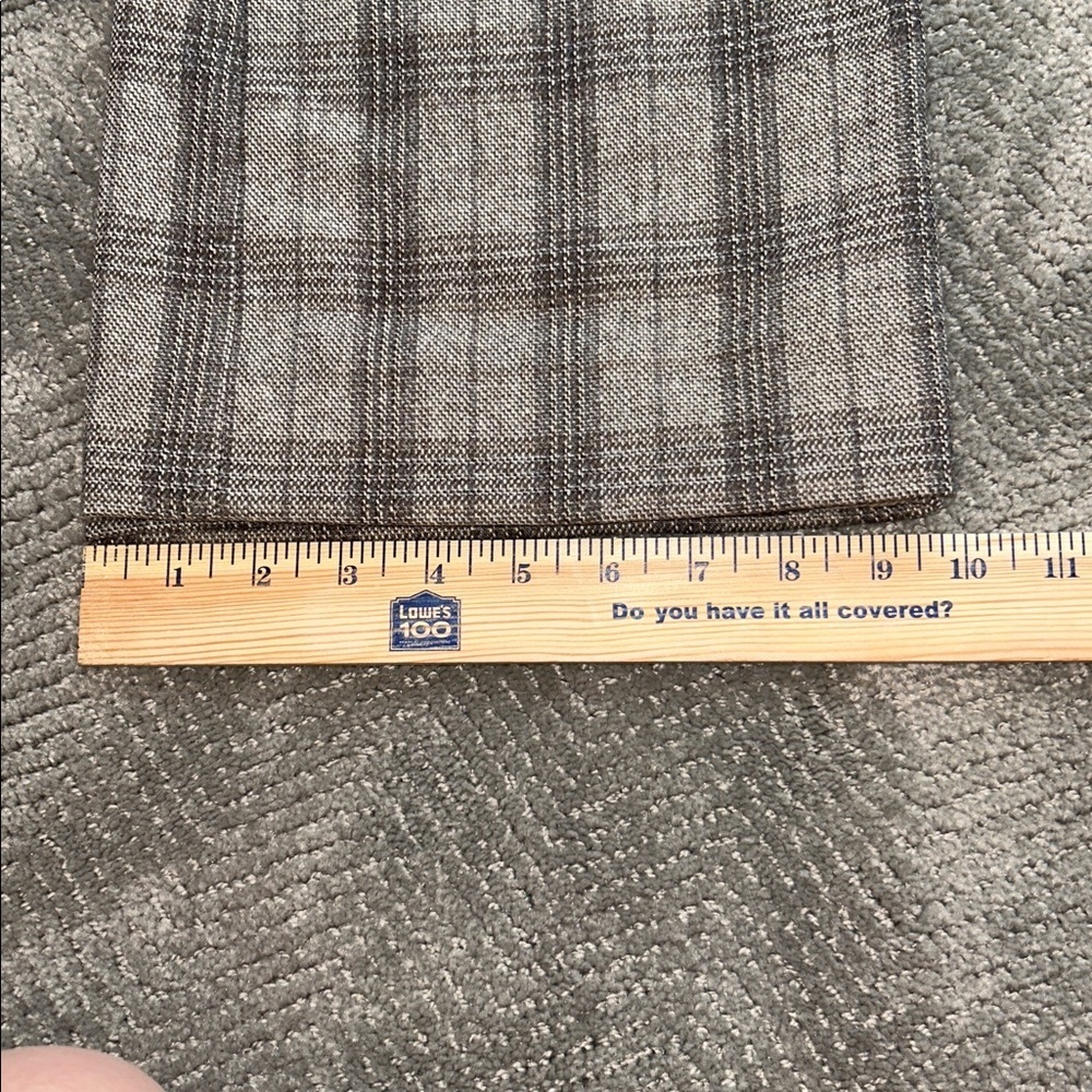 Dolce & Gabbana Plaid Tailored Pants Brown Gray Straight Leg Women Italy - Picture 11 of 13